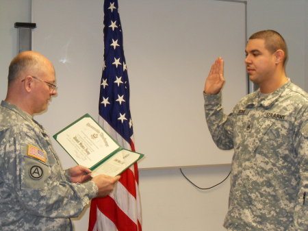 COL Welch Re-enlisting SSG Escobar