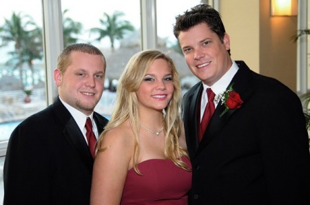 At Adam's Wedding, Taylor, Alyssa and Adam