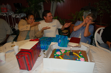 Hamming it up at my birthday party 1997