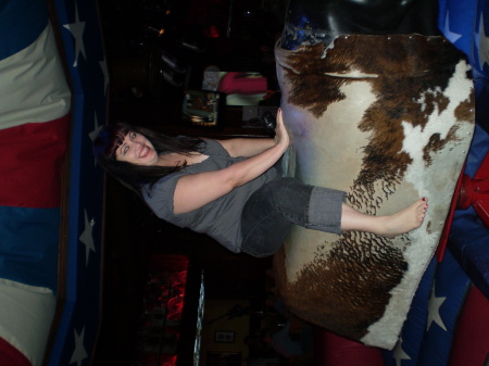 Spring on mechanical bull