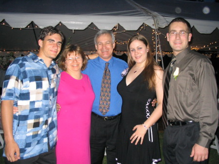 My family at a wedding