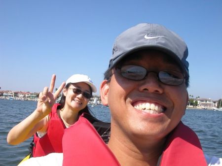 Me and gf kayaking at Newport Beach