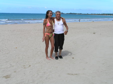 me and dad in puerto rico 2009