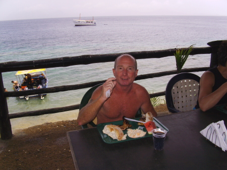 Lunch during day of Scuba Diving 7/4/09