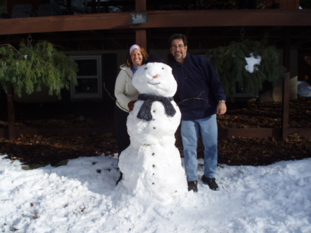 John's First Snowman