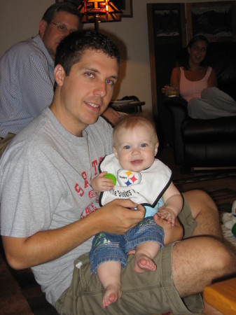 Son Mark with Emma, baby pic