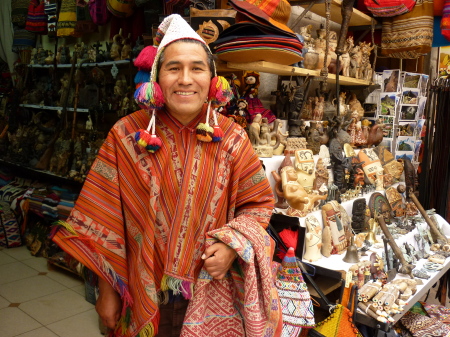 Andean merchant at the Pisac Market