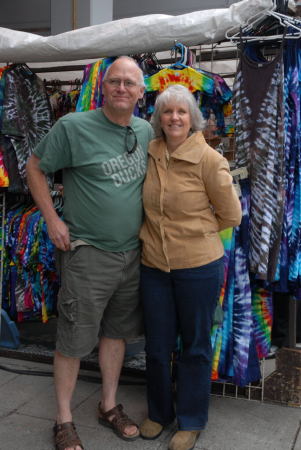 Bob & I shopping at Portland Market