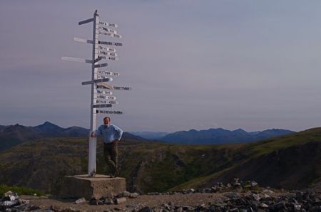 On top of Keno Hill, Yukon.