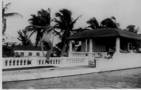 Diving at the Pool  Ft. Myers 1951