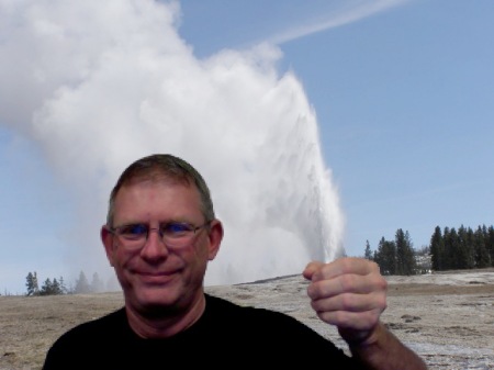 Mac Aldrich and Old Faithful