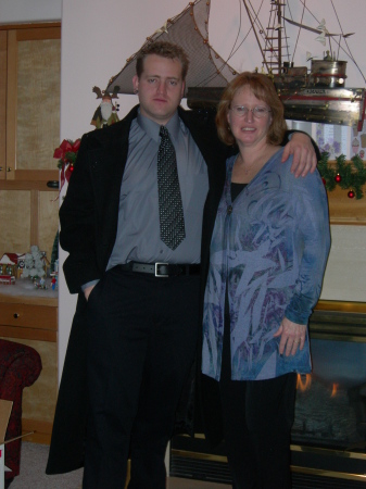My son, Daniel, and me, December 2008.