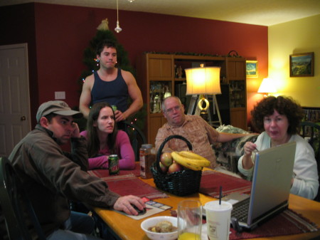 Sitting around the kitchen table