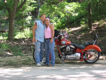 my lovely wife and I, on a west Texas ride