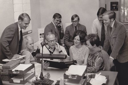 SIU Choir Office Staff, ca 1968-69