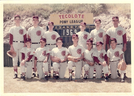 Baseball Pony League Team Indians