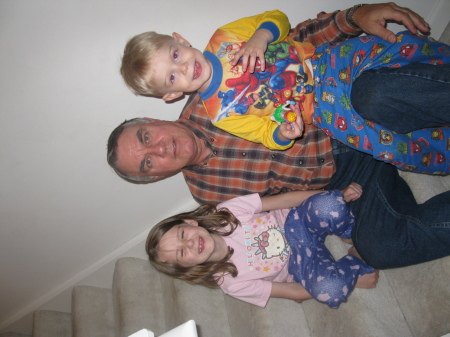 Me and two of my grandchildren in Wheaton IL.