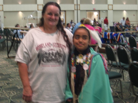Little Native American Girl And Val