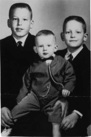 Barry, Brent, and me, c. 1961