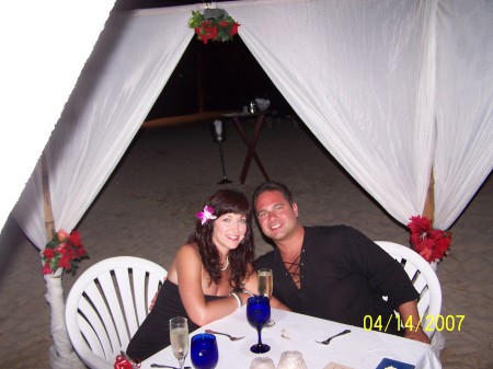 Me and my husband Eric in Jamaica