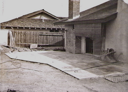 The Back yard in 1963