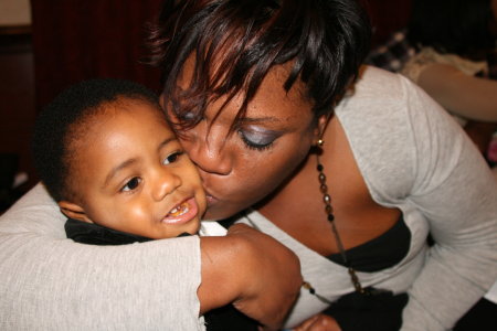 Auntie stealing kisses