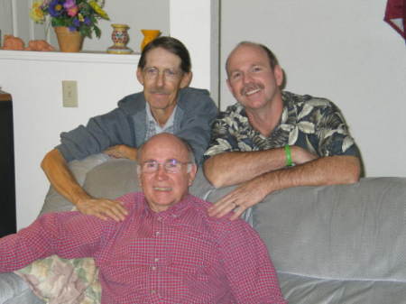 My dad, brother & husband