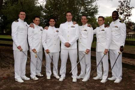 Steve with his Naval Academy buddies