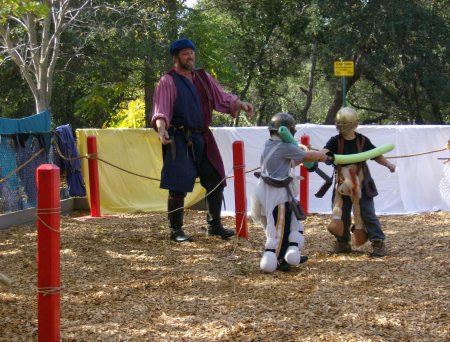 kids jousting