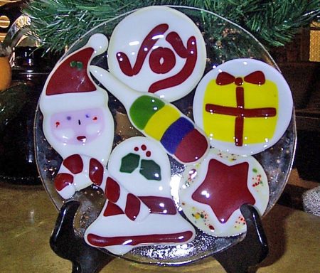 Fused glass Christmas Ornament