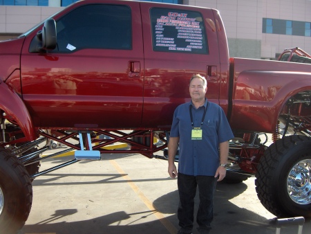 Tim at the SEMA show