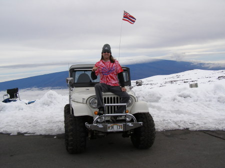 Sitting a top Mauna Kea