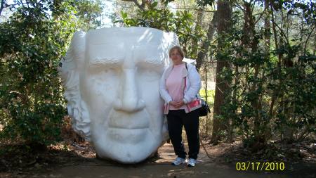 Standing next to Sam Houston in Texas 3/2010.