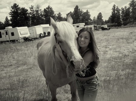 Me and my horse Diego in Colorado