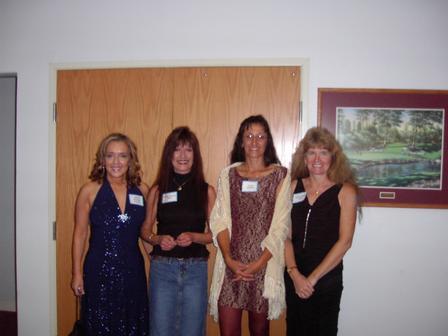 2004 reunion - me, Kathie, Cindy, Jackie