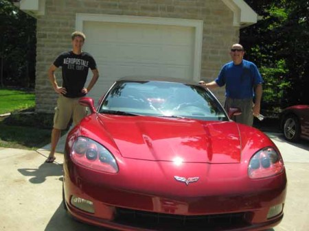 Chris & Randy after cleaning the Vette