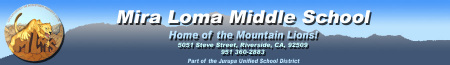 Mira Loma Middle School Logo Photo Album