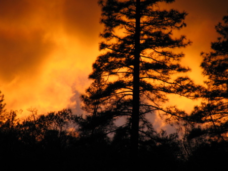 not fire/sunset clouds