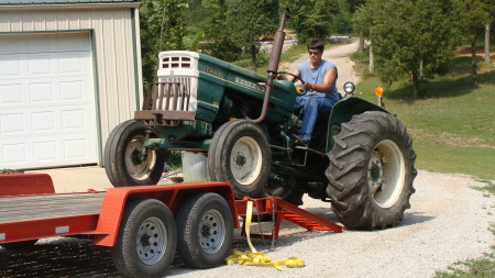 Andy and his "new" toy