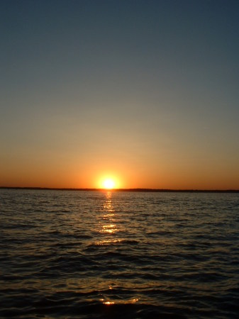 sunset in Great Kills harbor