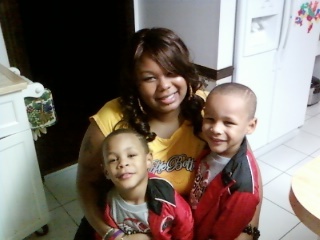 My oldest daughter with her 2 sons