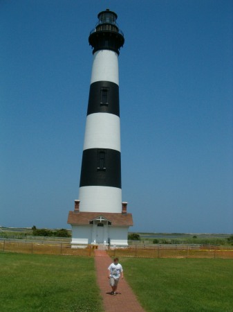 BRANDON AT BODIE ISLAND LIGHTHOUSE