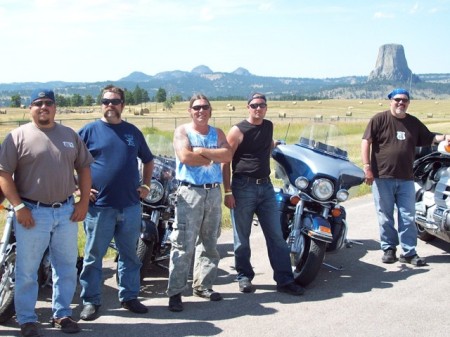 "the crew" at the devil's tower