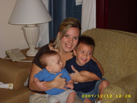 my beautiful wife and my 2 handsome boys