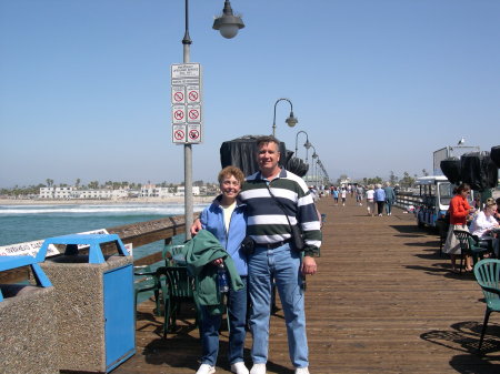 Pier on the west coast of California