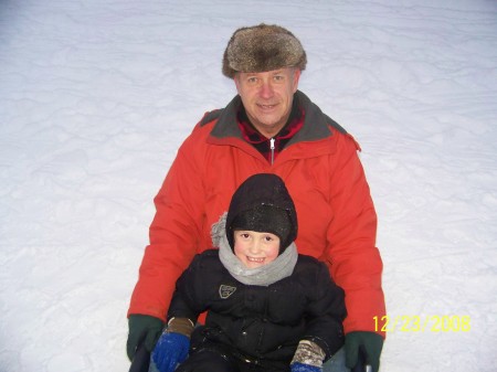 Sledding in Stevens Point