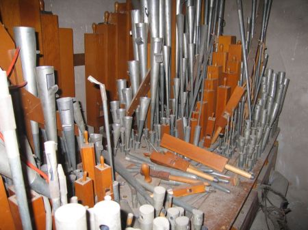 Pipe Organ Before Removal