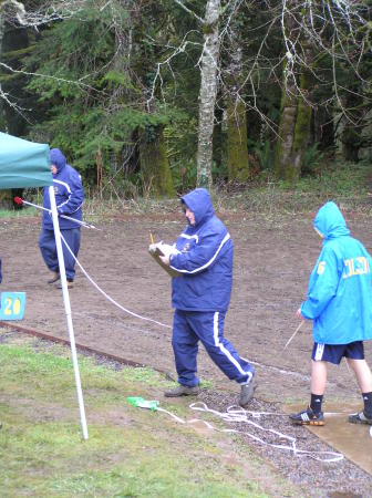 Shot Put volunteer