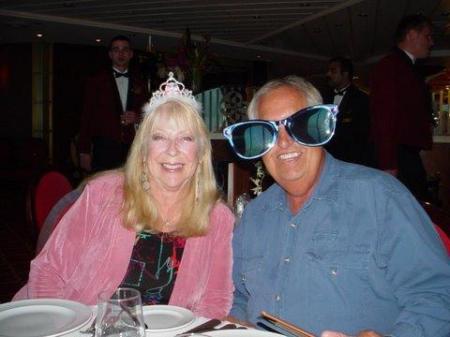 On Baltic cruise with husband Jerry