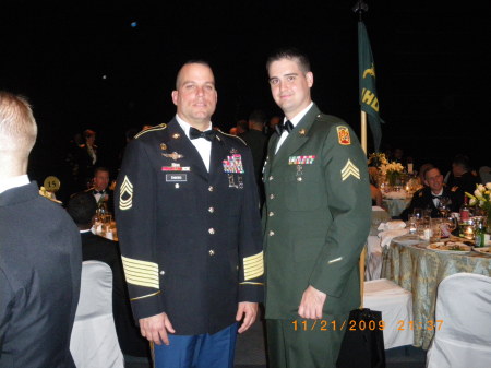 Me and a friend at the Military Police Ball